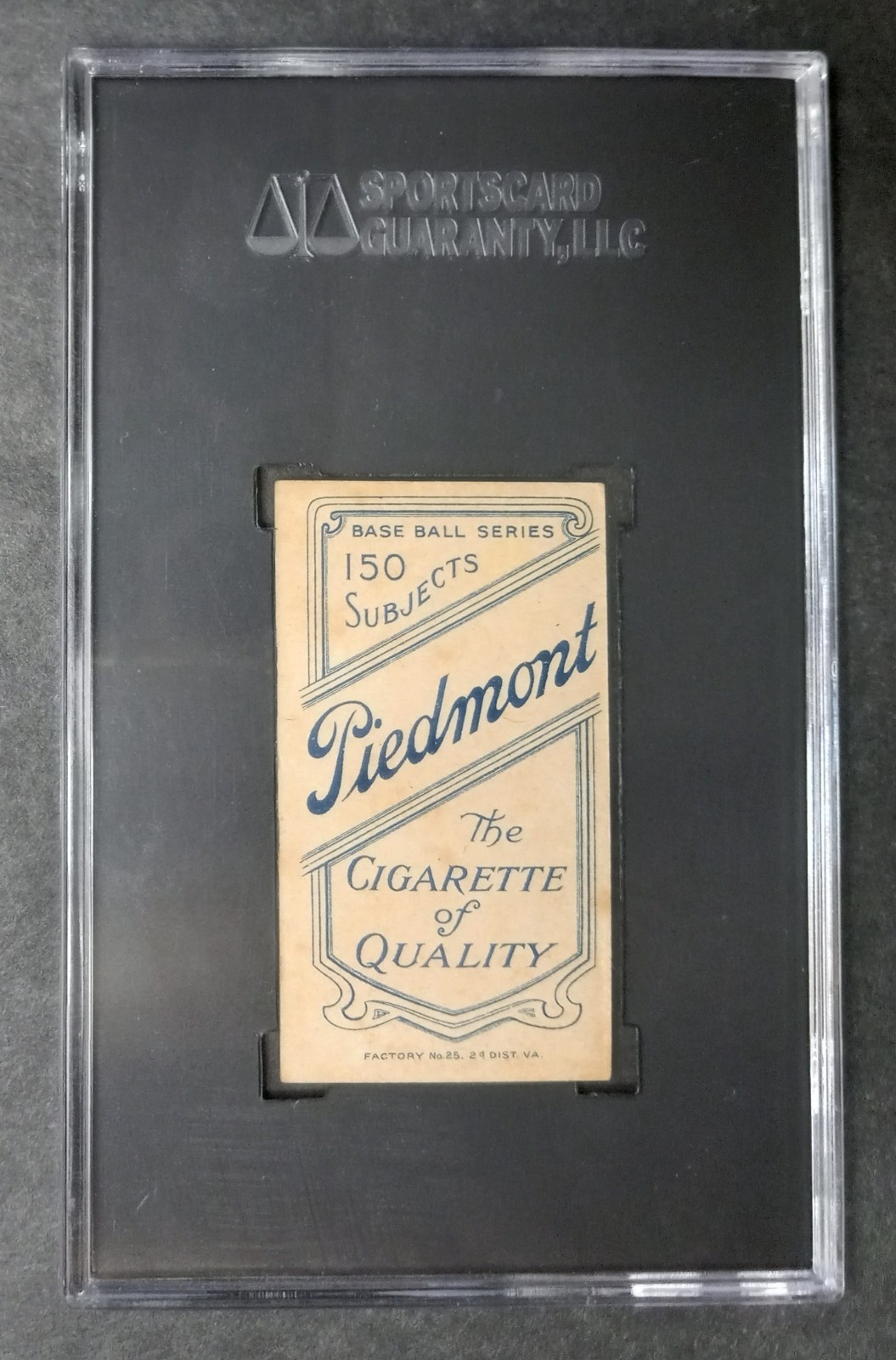 1909-11 T206 – Ed Karger – Piedmont 150 – SGC 2.5 GOOD+
