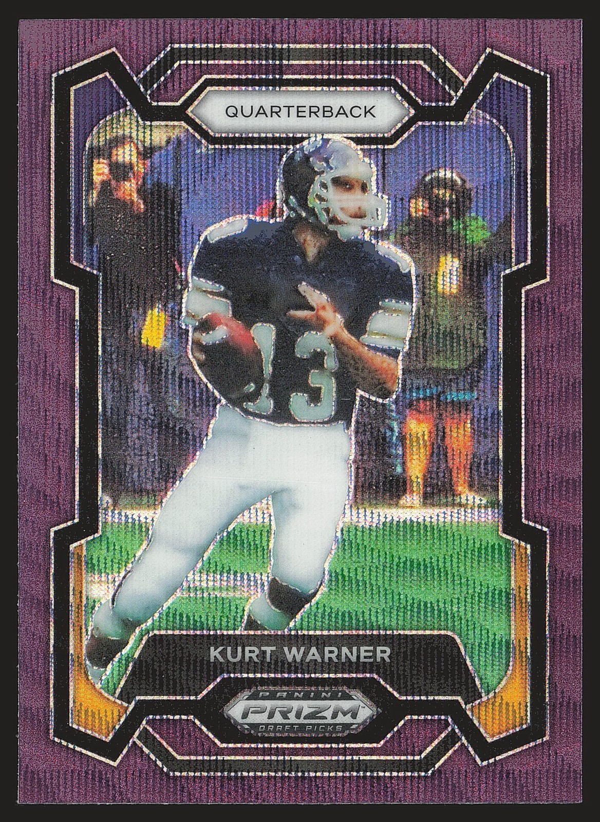 2024 Panini Prizm Draft Picks #1 Kurt Warner Purple Wave