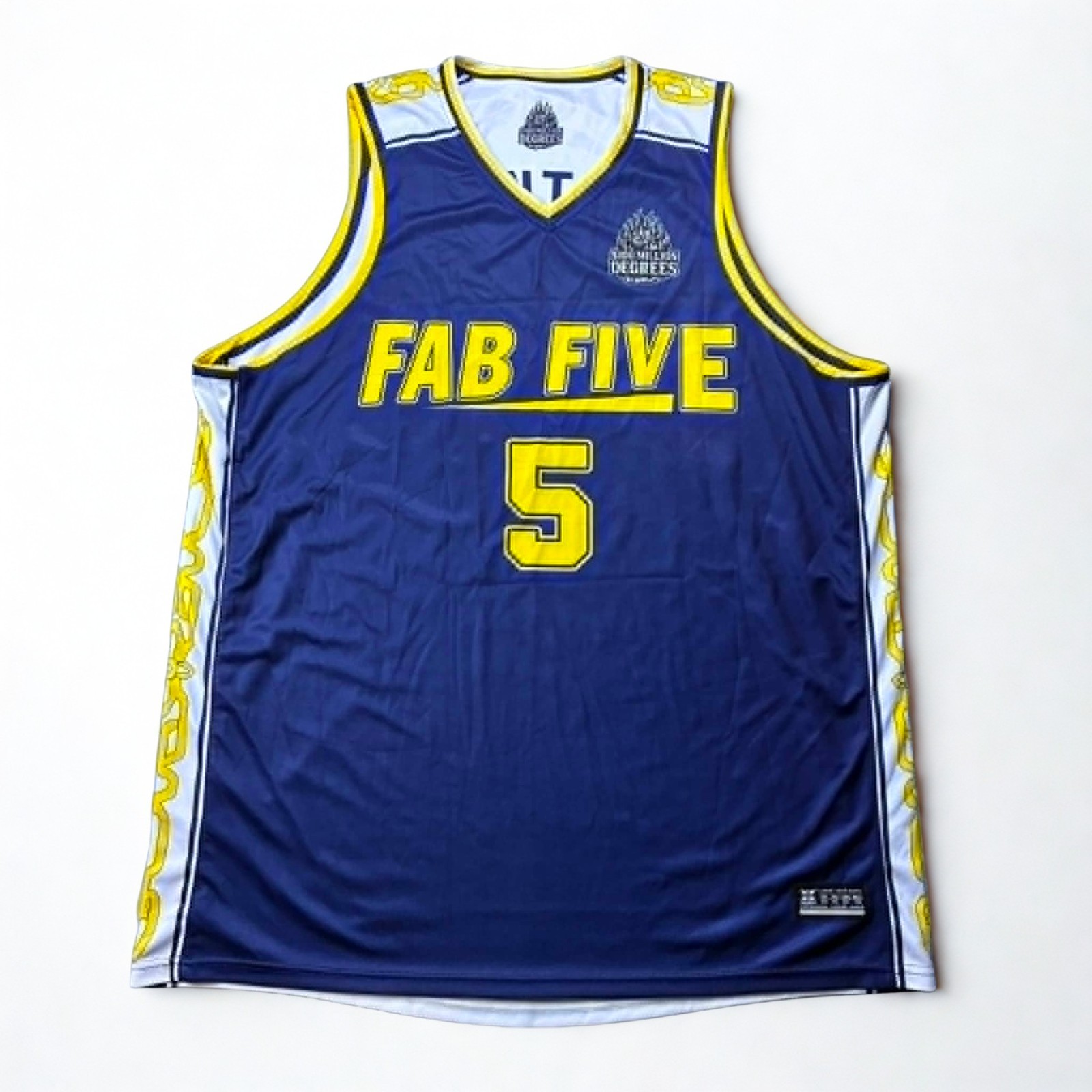 KXK Professional Reversible Basketball Jersey Mens 2XL Fab Five RLNTLS #5 Blue