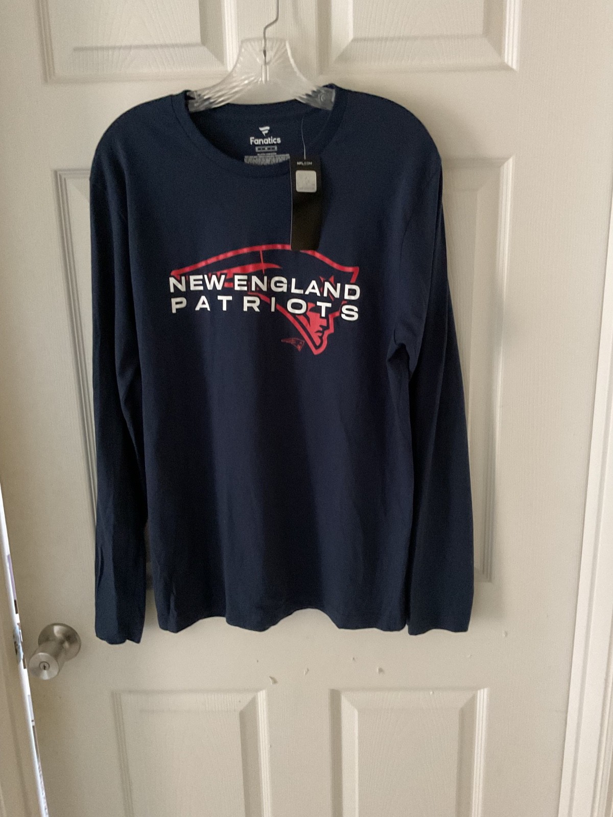 Men’s Navy New England Patriots Advance to Victory Long Sleeve T-Shirt