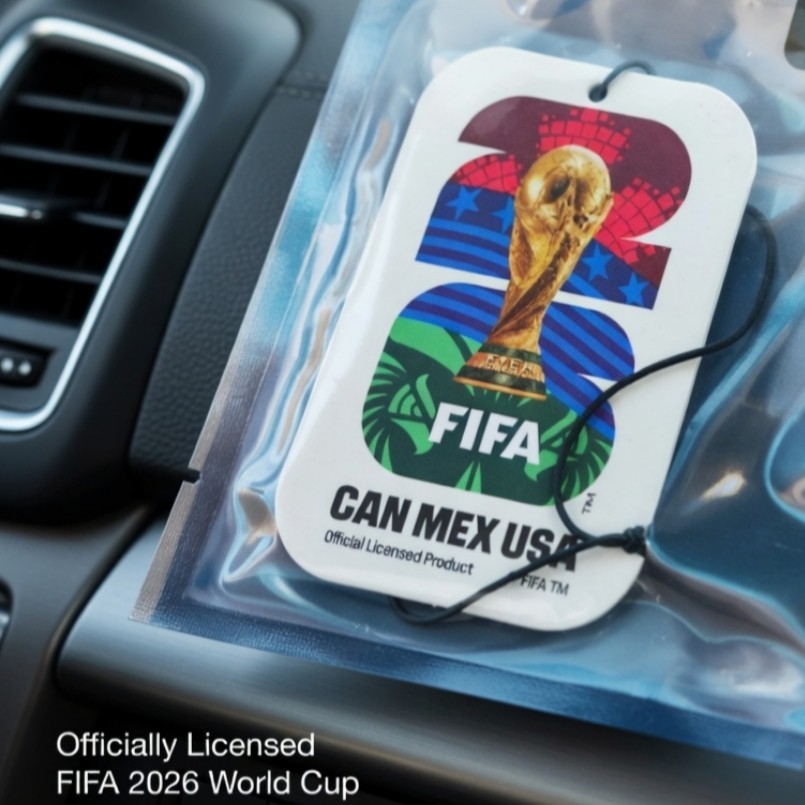FIFA World Cup 2026 Car Air Freshener New Car Scent USA MEX CAN Official License