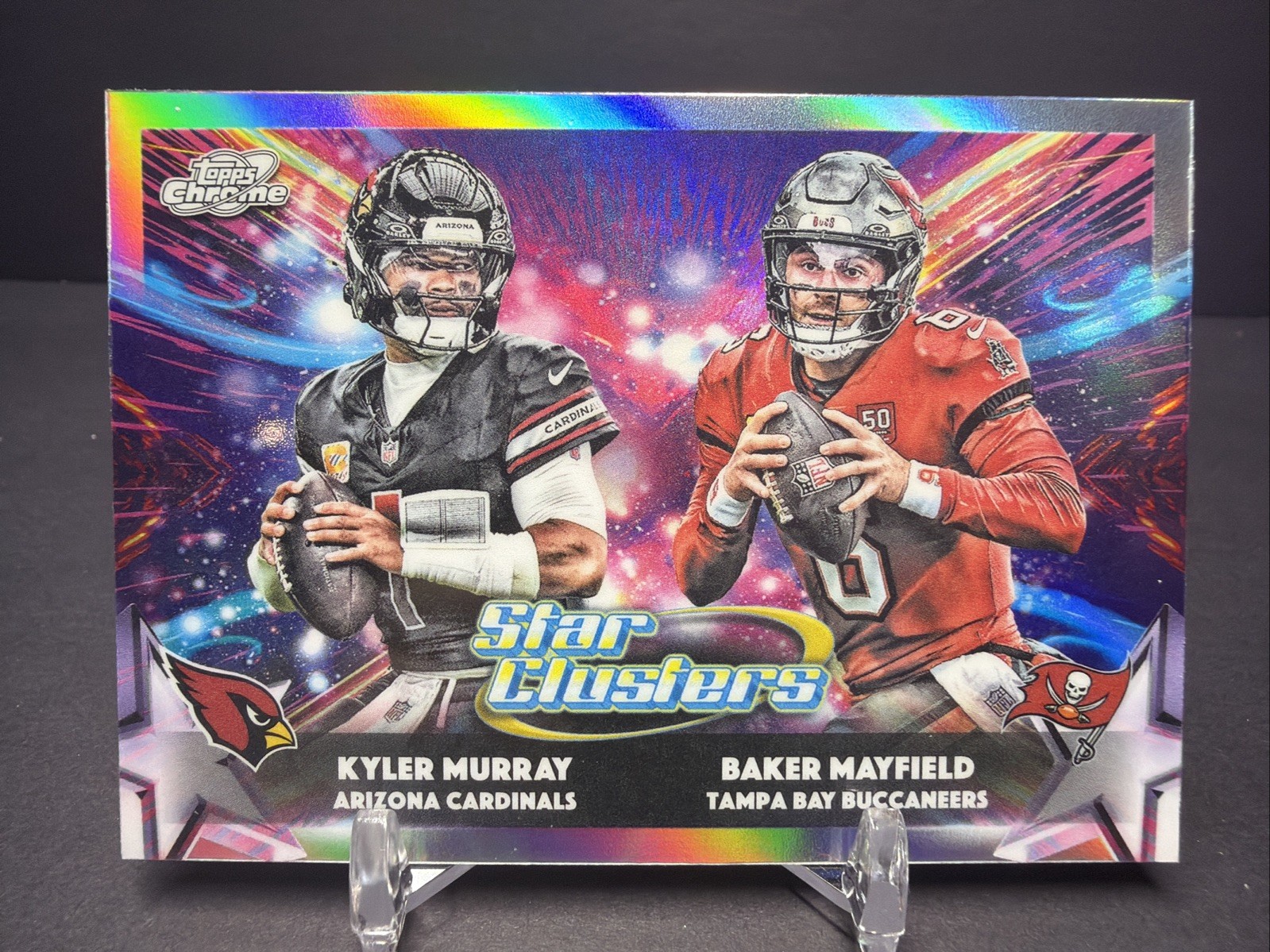 2025 Topps Cosmic Football Star Clusters- Murray/Mayfield #SC-4