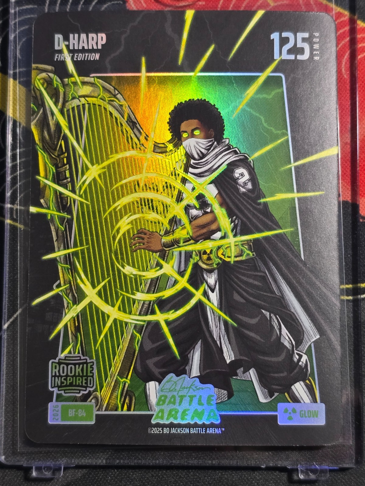 Bo Jackson Battle Arena D-HARP “Dylan Harper” Battlefoil Glow #BF-84