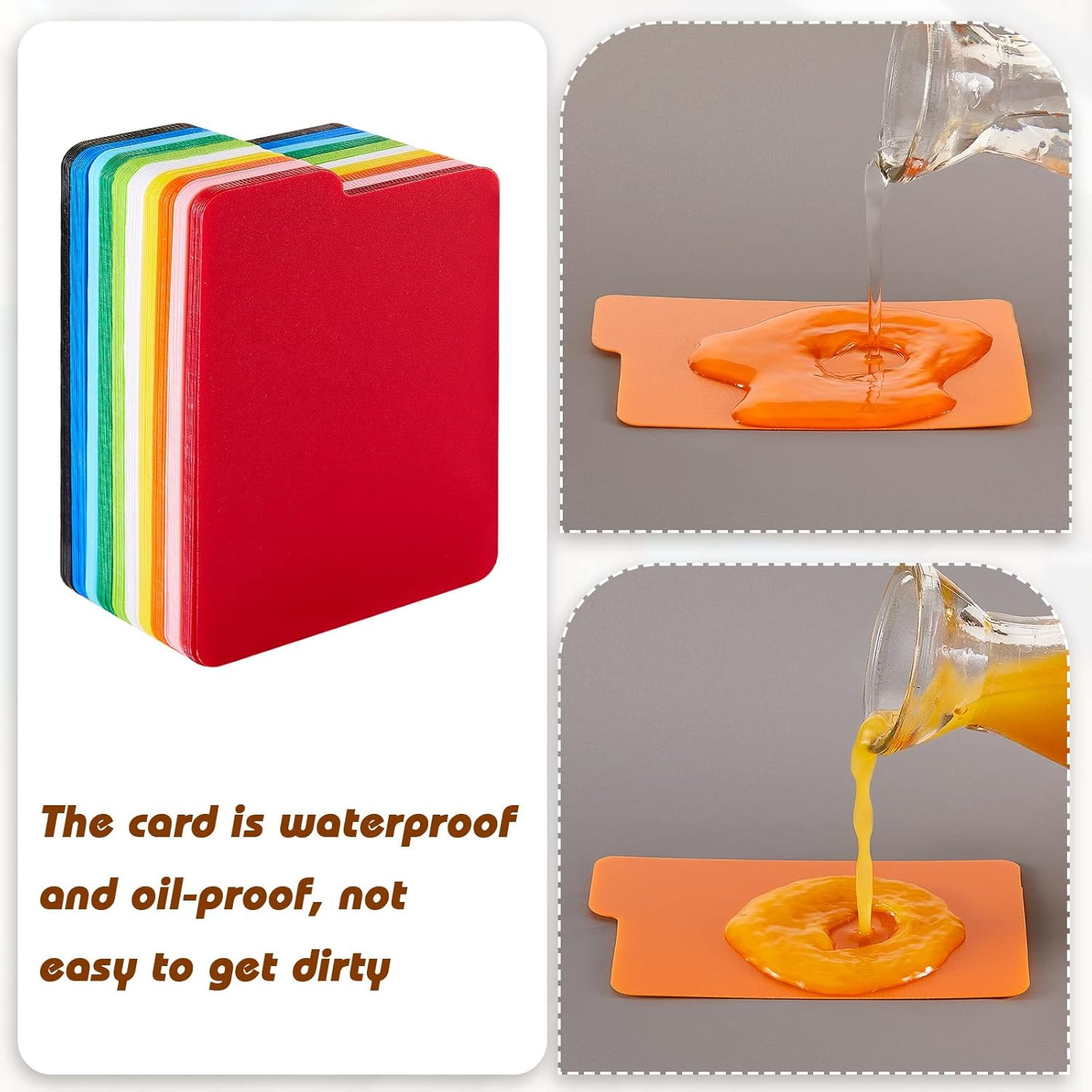 Multicolor Card Dividers for Trading Cards, 2.6 x 3.8 Inch, 50 Pcs