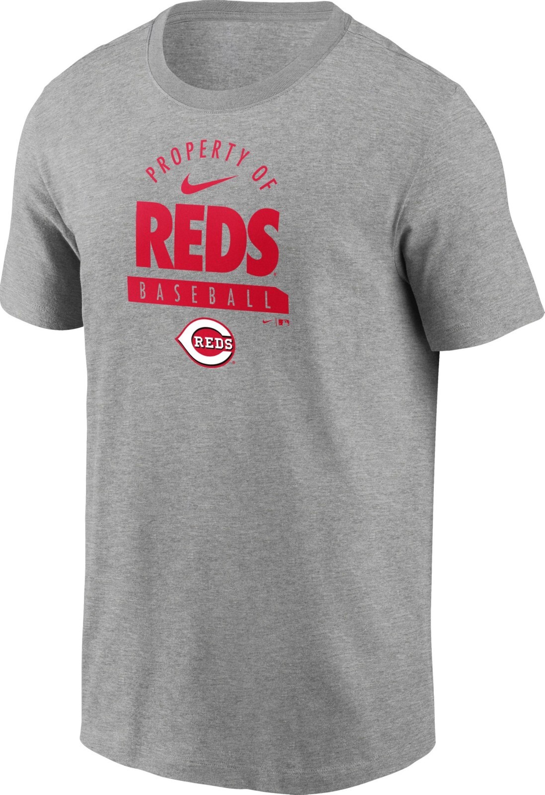 Cincinnati Reds Men’s Nike Gray “Property Of” Tee – NWT – New With Tags!