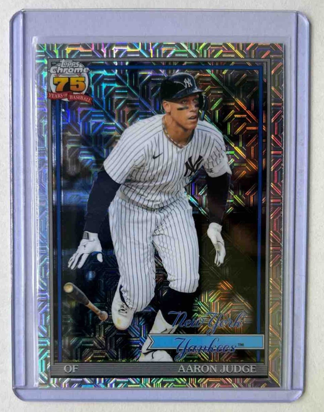 2026 Topps Aaron Judge 1991 Chrome Silver Pack Mojo Refractor #91C-82 Yankees