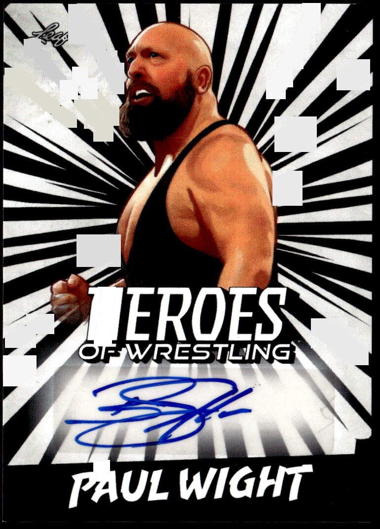 2023 Leaf Heroes of Wrestling #BA-PW1 Paul Wight Autographs Big Show F3