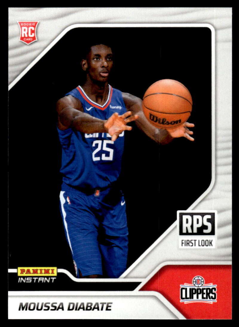 Moussa Diabate 2022-23 Panini Instant NBA RPS First Look #RPS-35 RC Clippers Roo