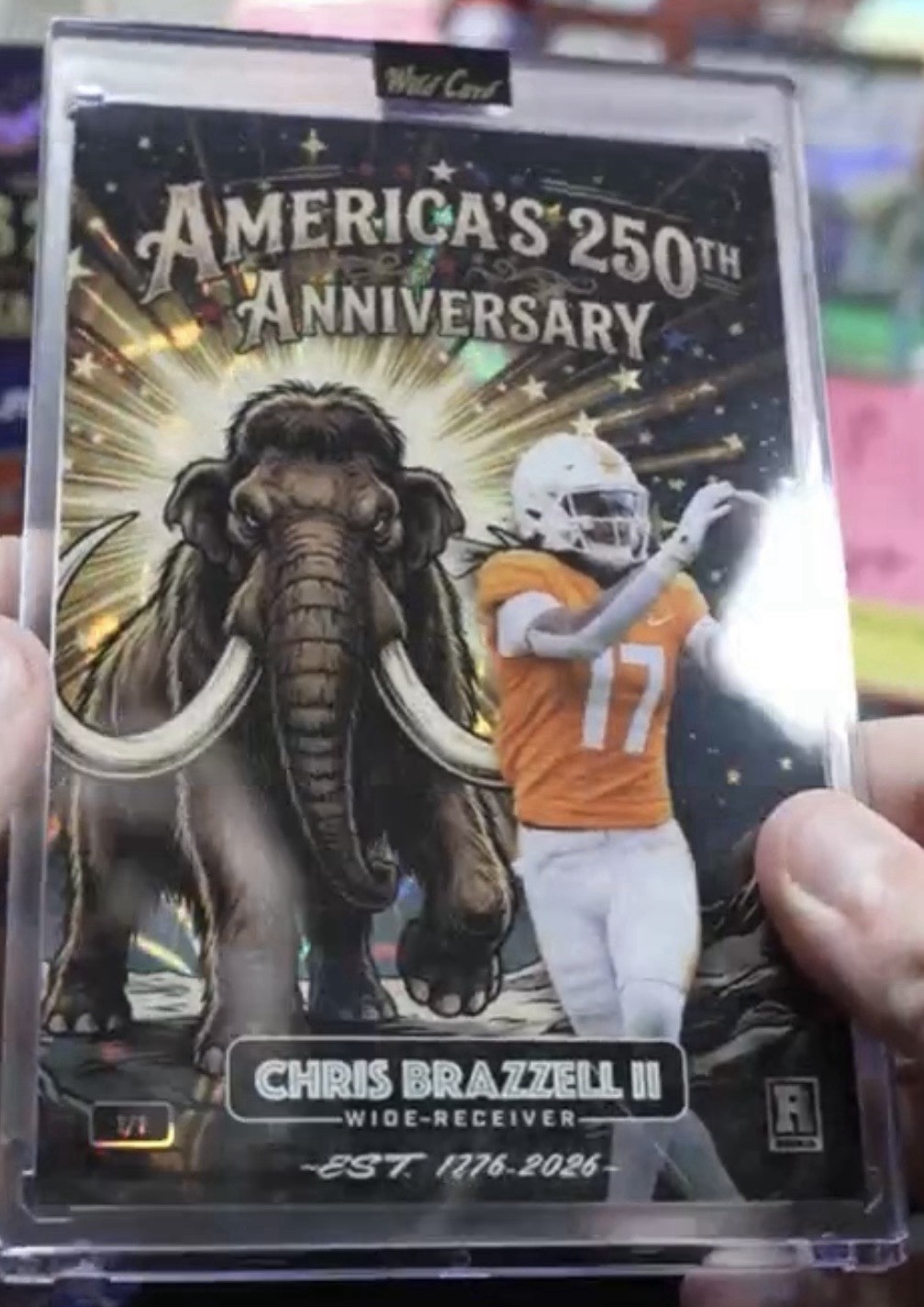 Chris Brazzell II RC💥NEW 2026 MAMMOTH WILD CARD AMERICA’S 250th ANNIVERSARY 1/1