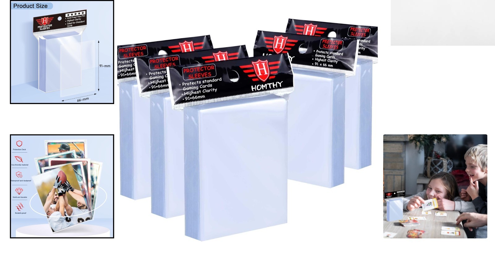 500-Count Clear Card Sleeves – Protect, Store & Display Your Collection
