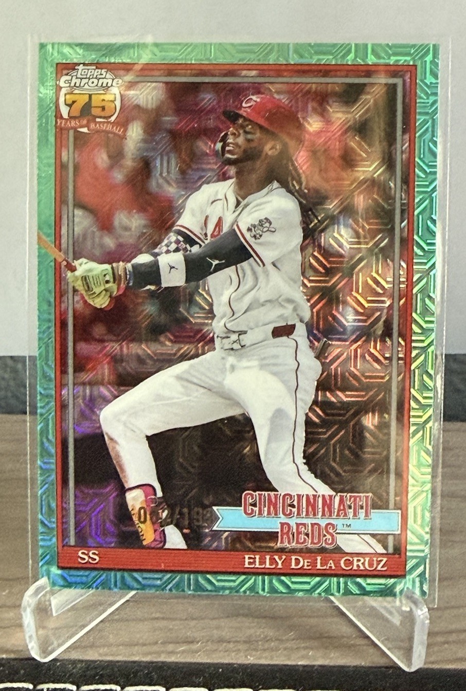 2026 Topps Series 1 Elly De La Cruz Aqua Refractor #91c-89 82/199 Reds