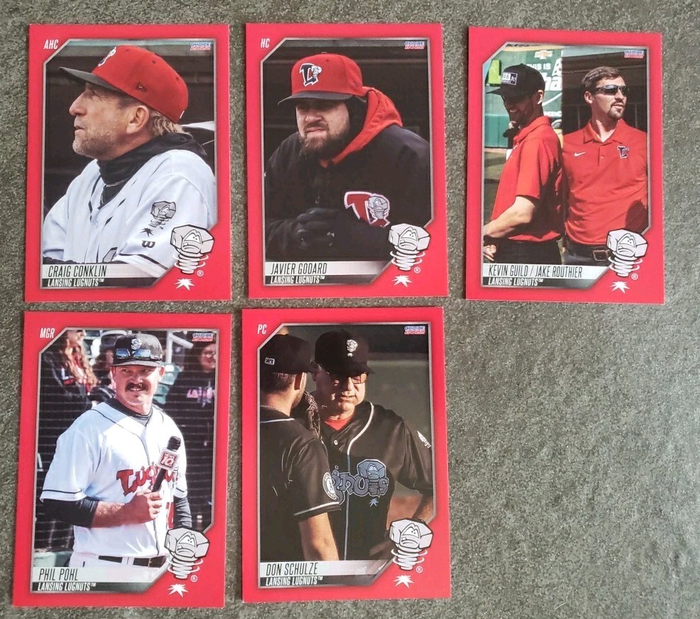 2022 Lansing Lugnuts SINGLE CARDS from Team Card Set – CHOOSE YOUR PLAYER