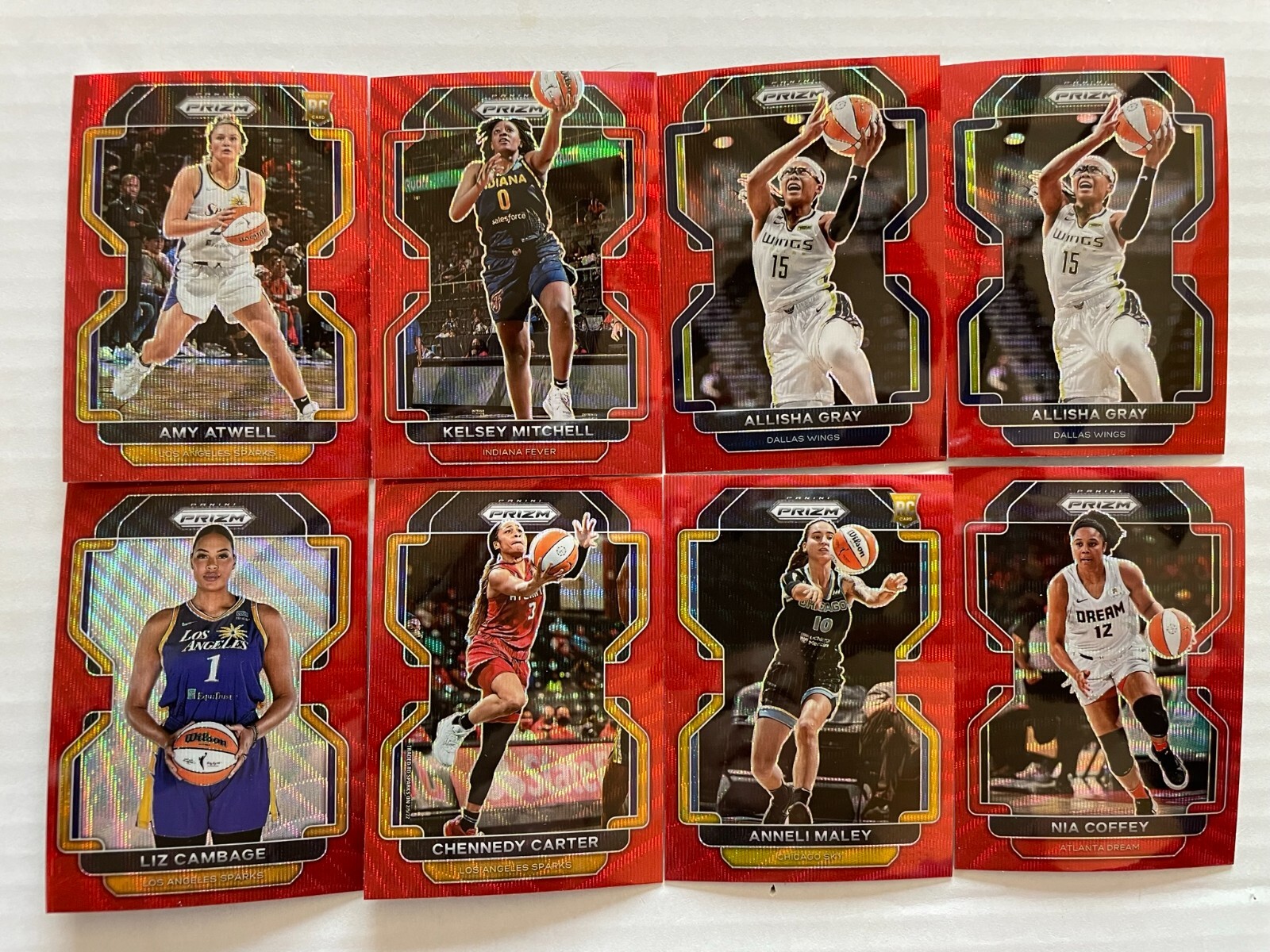 WNBA 2022 Ruby Wave Panini Prizm – Singles