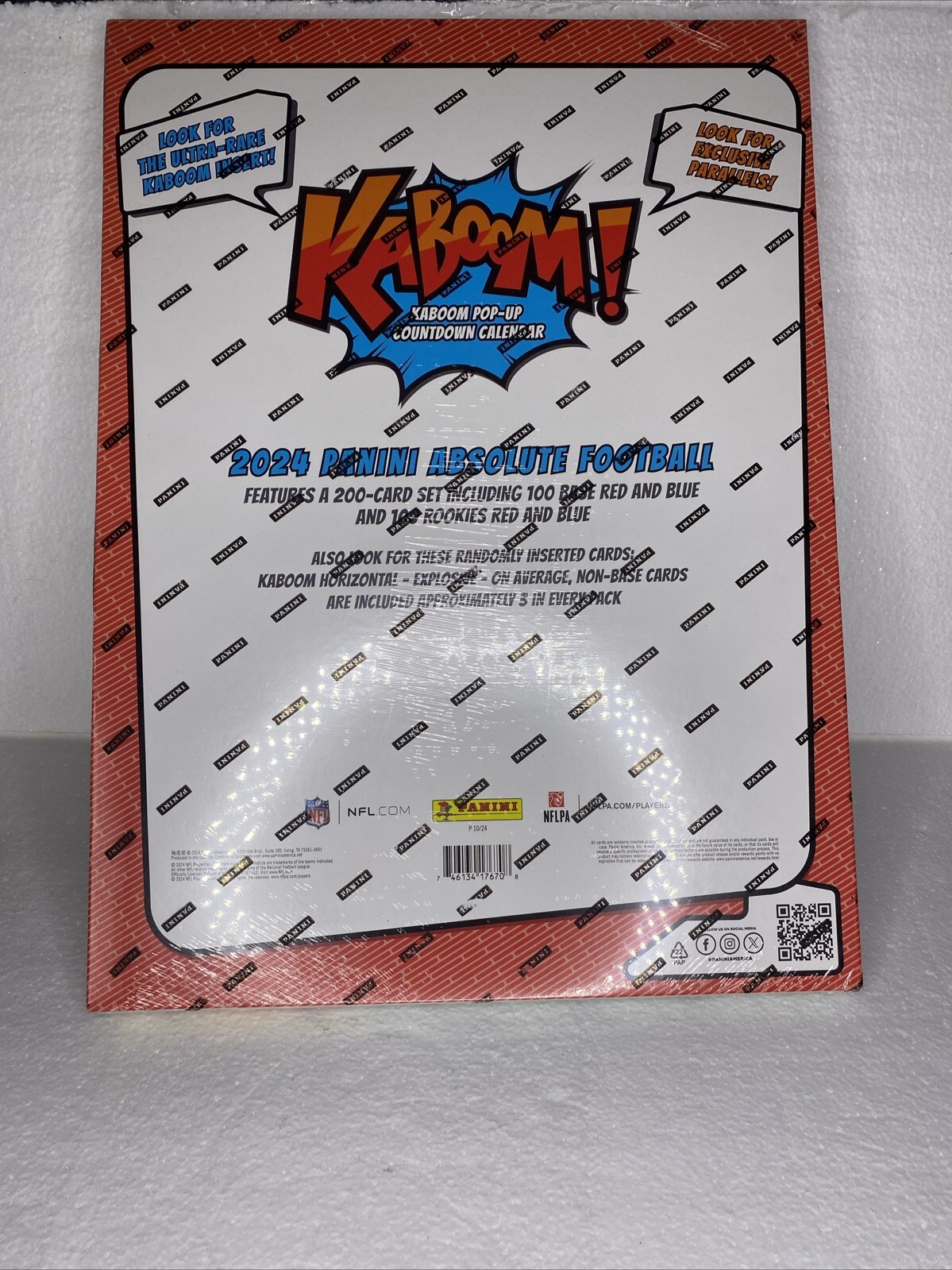 2024 Panini Absolute KABOOM! Advent Countdown Football Calendar Factory Sealed