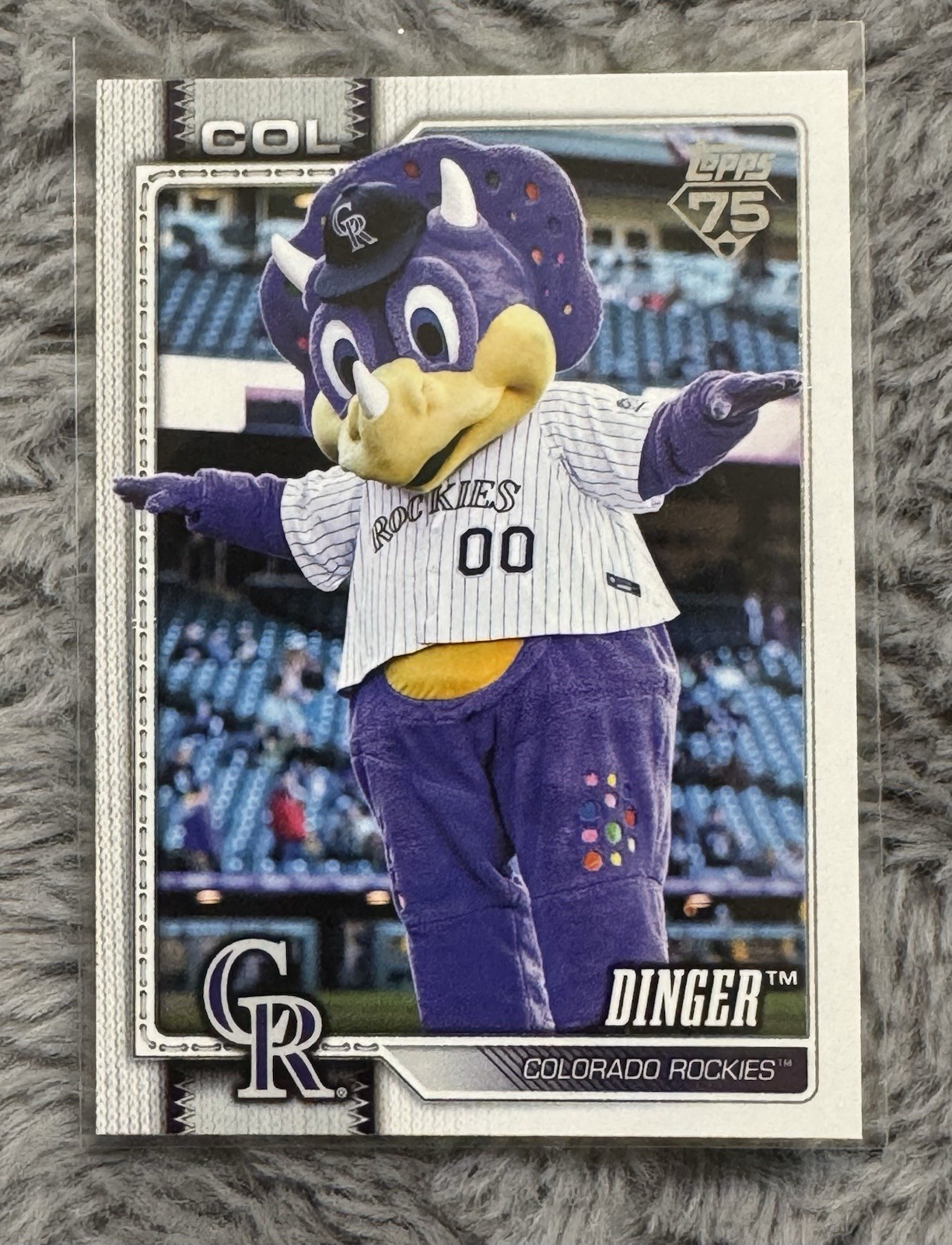 DINGER 2026 Topps Series 1 Baseball Celebration #M-4 Colorado Rockies MLB Mascot
