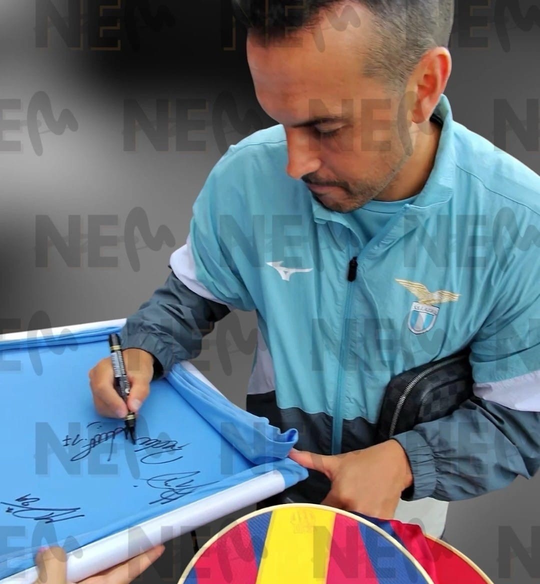 MULTI SIGNED Rare Official FULL SQUAD SS Lazio Home 25/26 Jersey PROOFS/COA