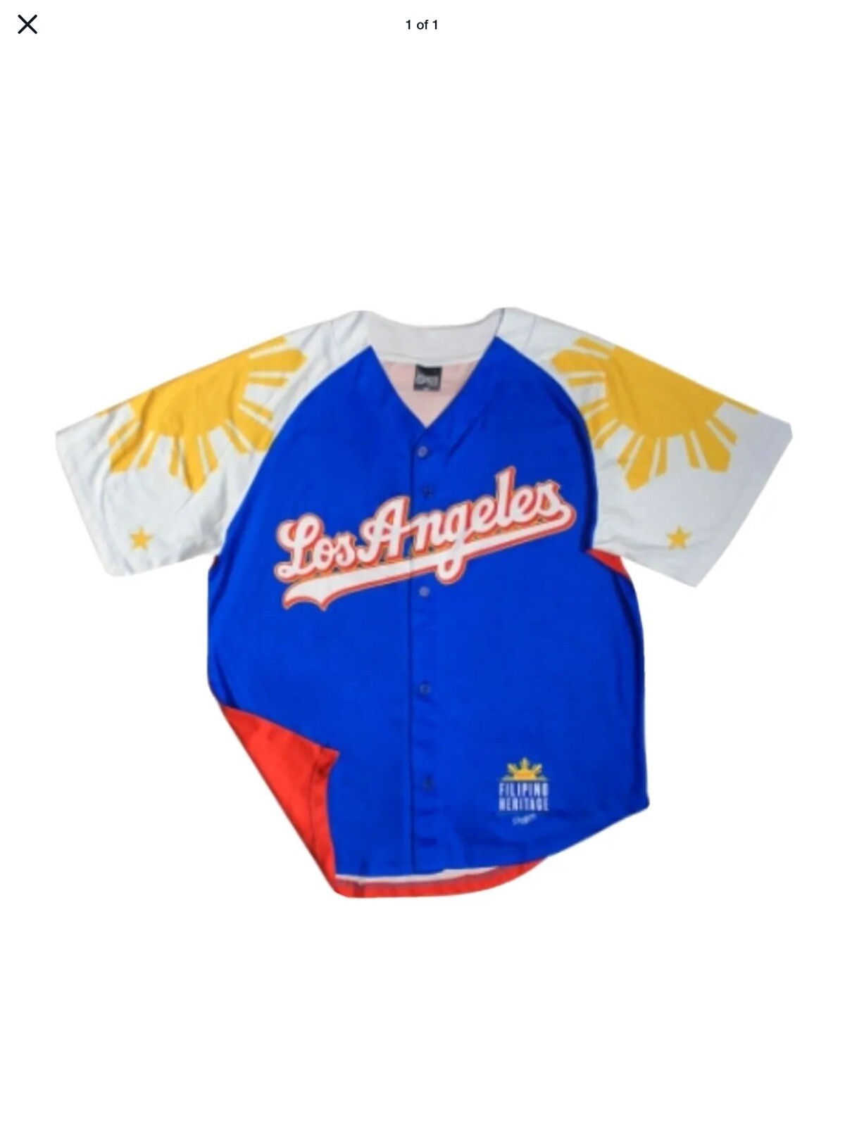 Los Angeles Dodgers Filipino Heritage Night Jersey SGA 7/7/22 Medium New In Bag