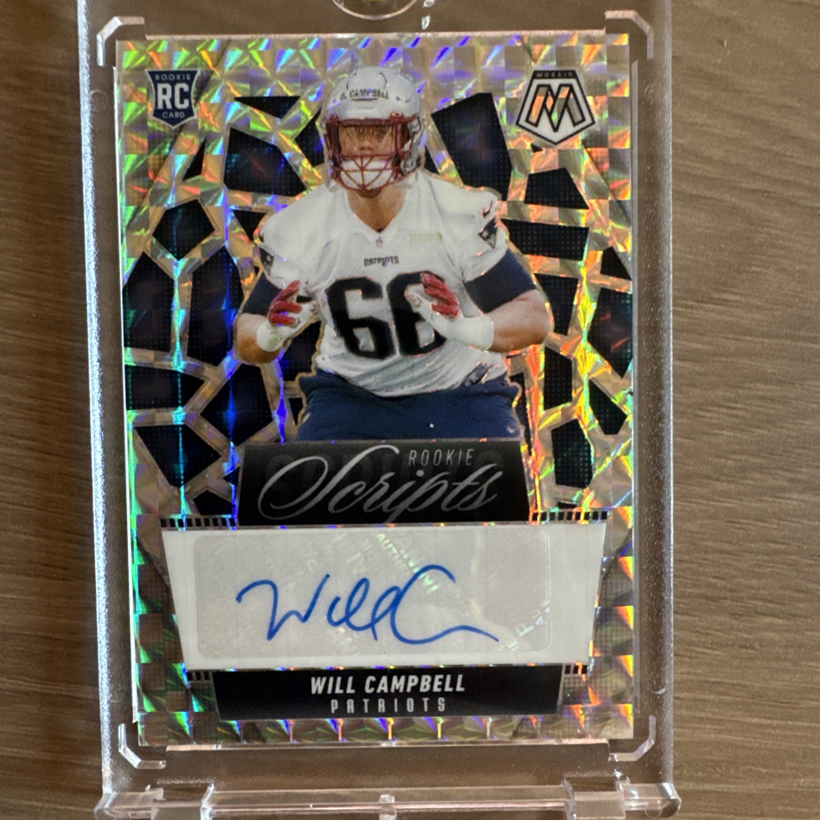 2025 Panini Mosaic – Rookie Scripts Will Campbell #RS-WCL (AU, RC)