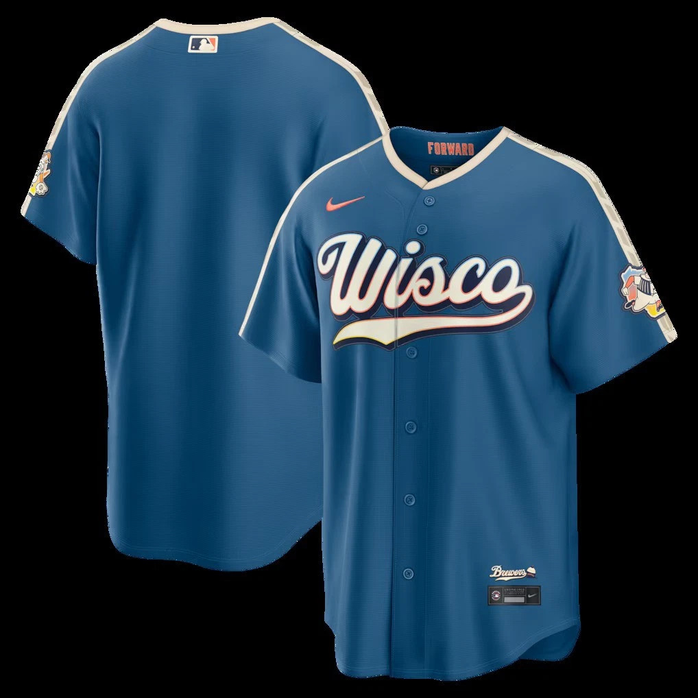 HOT ITEM! Brewers 2026 City Connect MEN Jersey Mineral Blue All Size S-5XL