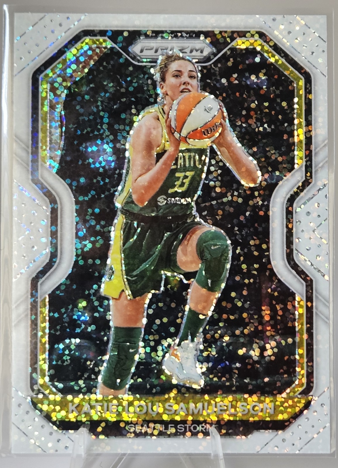 2021 Panini Prizm WNBA – Katie Lou Samuelson #67 White Sparkle Prizm