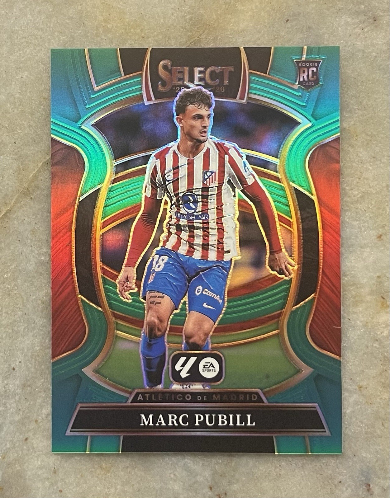 Marc Pubill RC #d /5 🇪🇸 2025-26 Panini Select La Liga Terrace Green Prizm