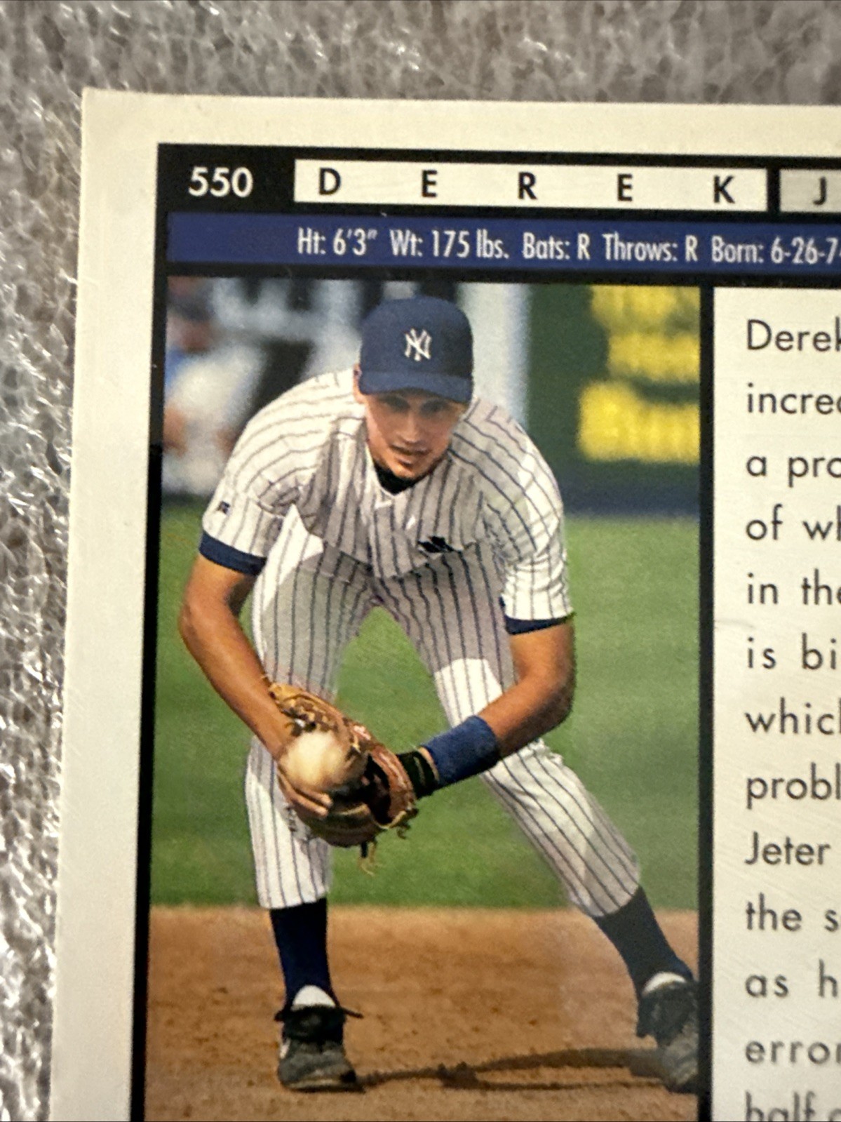 1994 Upper Deck Top Prospects #550 Derek Jeter Rookie RC HOF New York Yankees