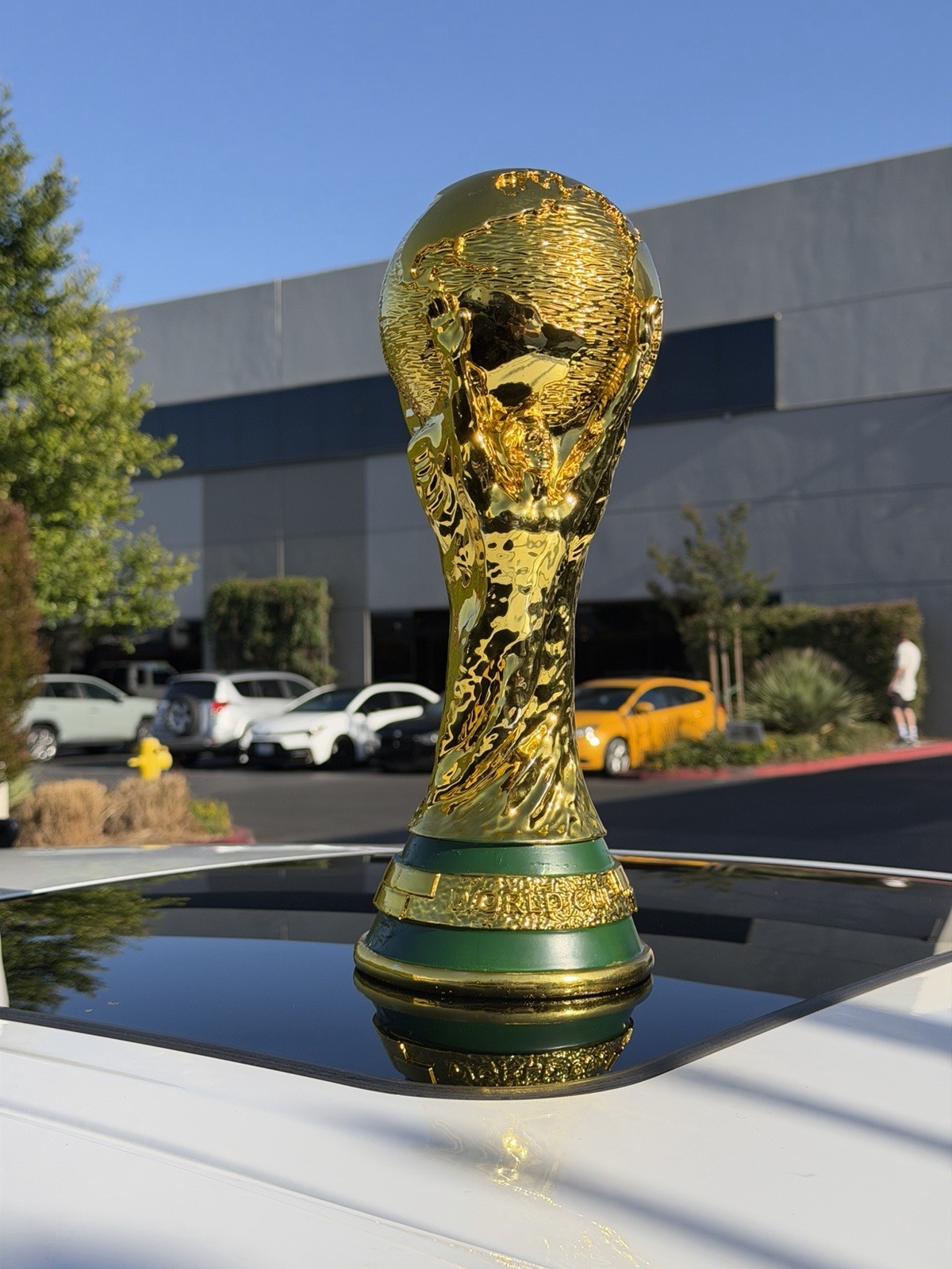 World Cup Trophy Replica 14.2in 2LB Gold Soccer Championship Award Display Decor