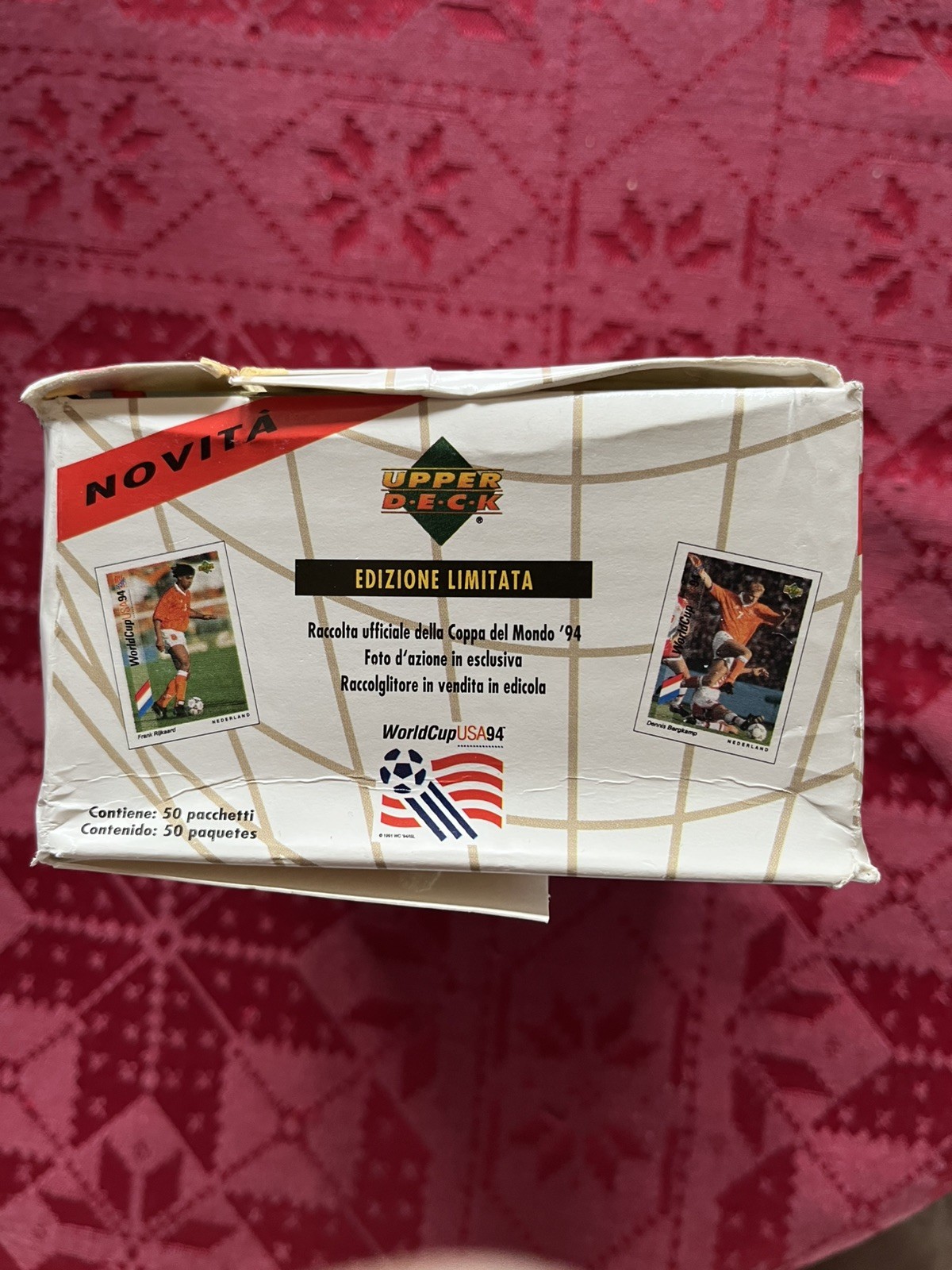 Upper Deck World Cup USA 1994 Soccer Card Box 50 packs Open box