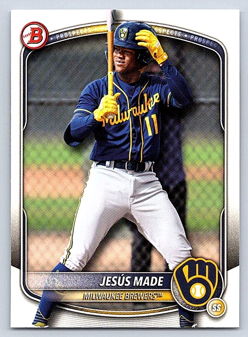 JESUS MADE BREWERS 2025 BOWMAN DRAFT #BD-196