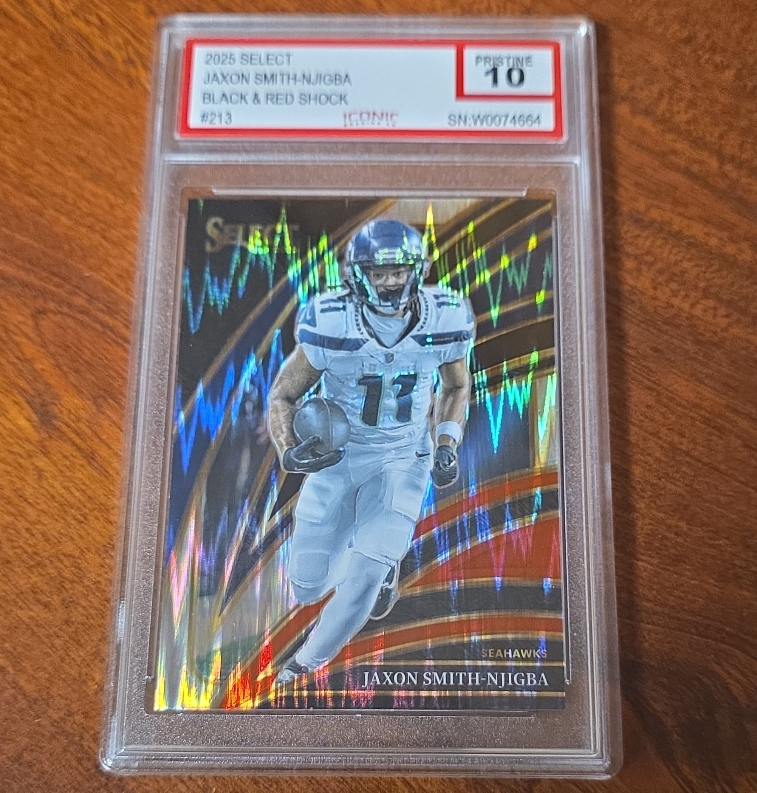 Panini Select 2025 Jaxon Smith-Njigba Club Level Black & Red Shock #213
