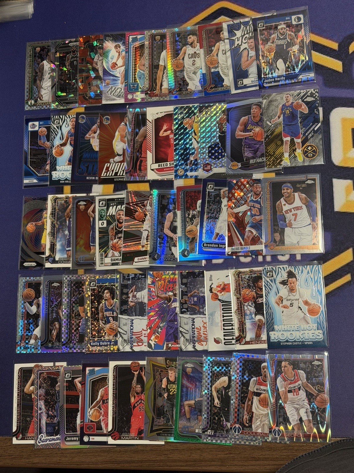 50 Card Team Value Lot Packs – All Rookies & Inserts-PYT! NO VET BASE! NEW NBA!