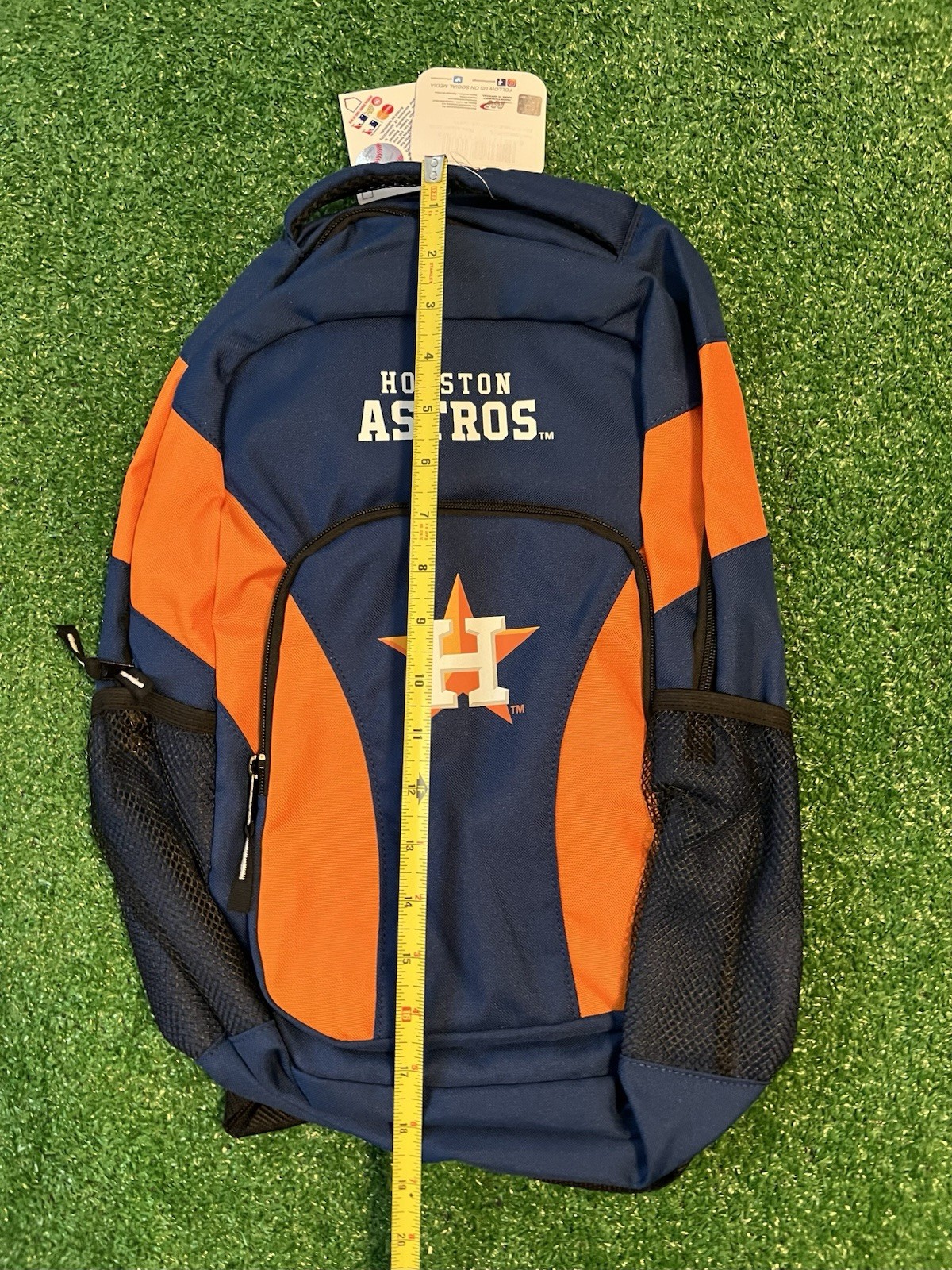 HOUSTON ASTROS MLB NAVY BLUE BACKPACK Logo Bag, Classic School Work College