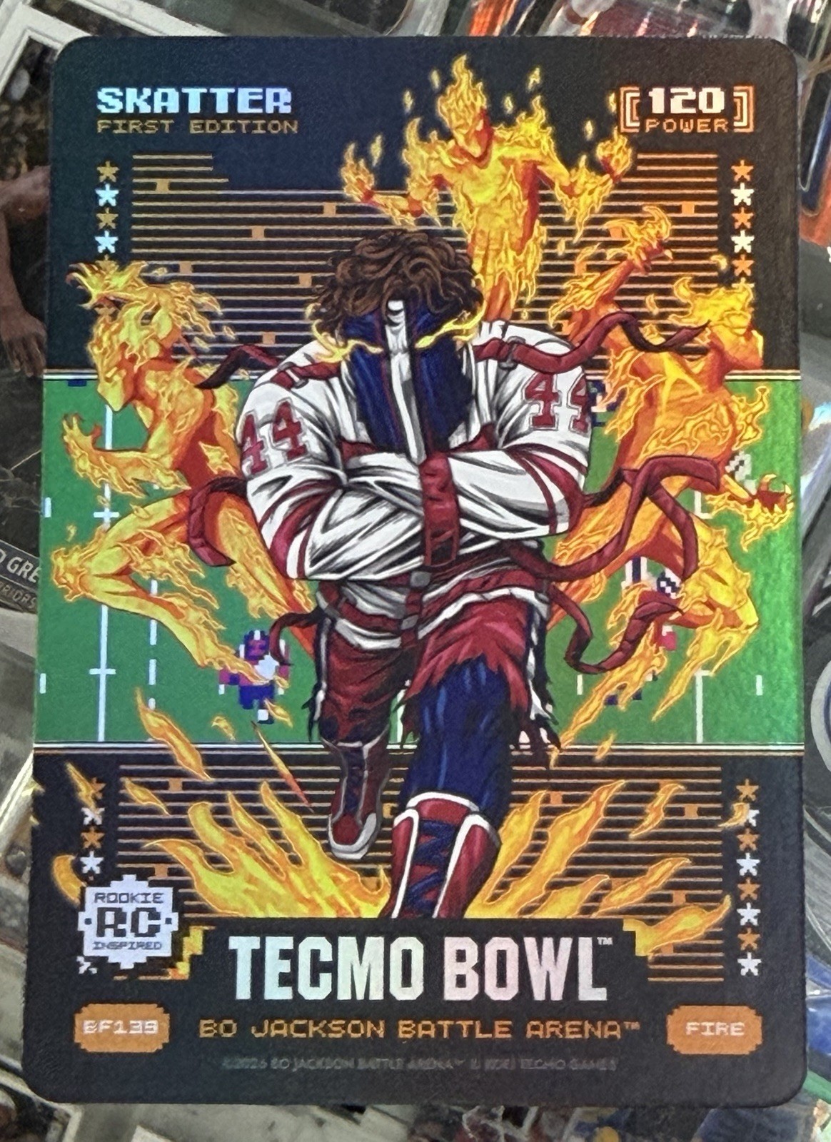Bo Jackson Battle Arena Techmo Bowl Skatter Battlefoil Fire Cam Skattebo RC