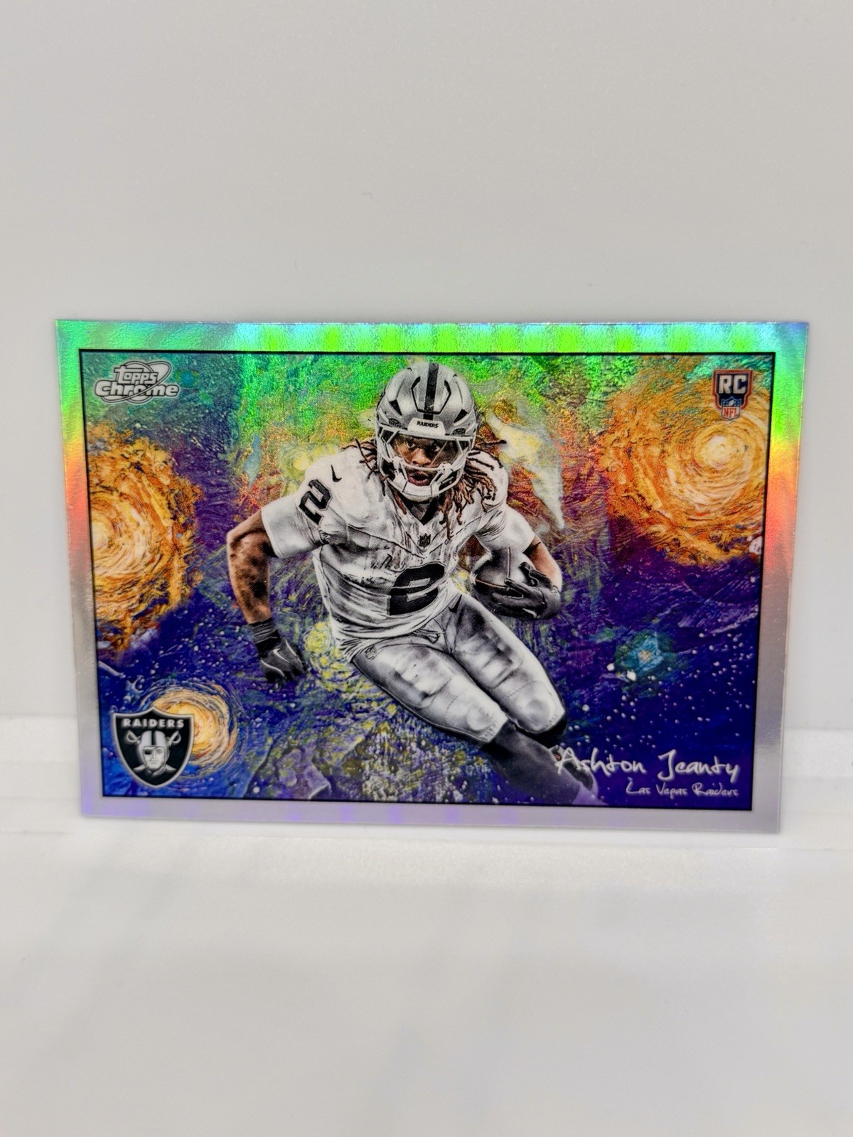 ASHTON JEANTY Rookie 2025 Topps Chrome Cosmic Stars In The Night Refractor SSP