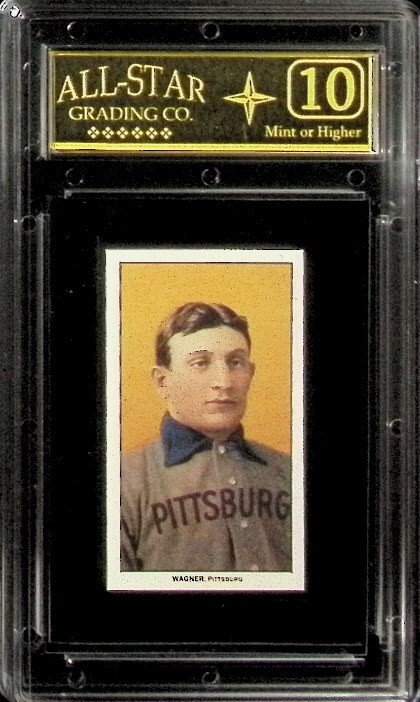 HONUS WAGNER 1909 T206 LICENSED 1995 REPRINT PIEDMONT TOBACCO GRADED ASG 10 MINT