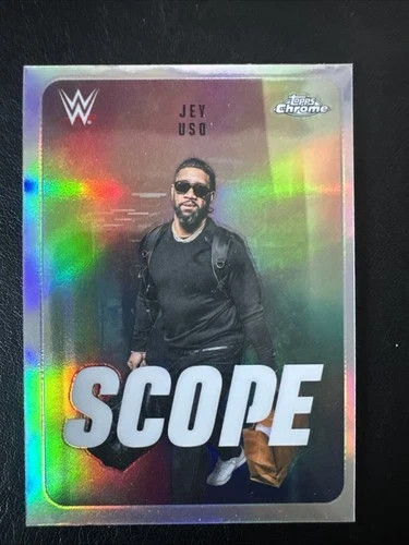 2026 Topps Chrome Scope JEY USO Refractor WWE #SCO-8!