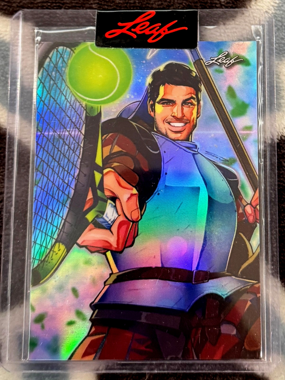 2023 Leaf Anime Nation Manga #ANB-60 Holo Refractor /710 ~ Tennis Carlos Alcaraz
