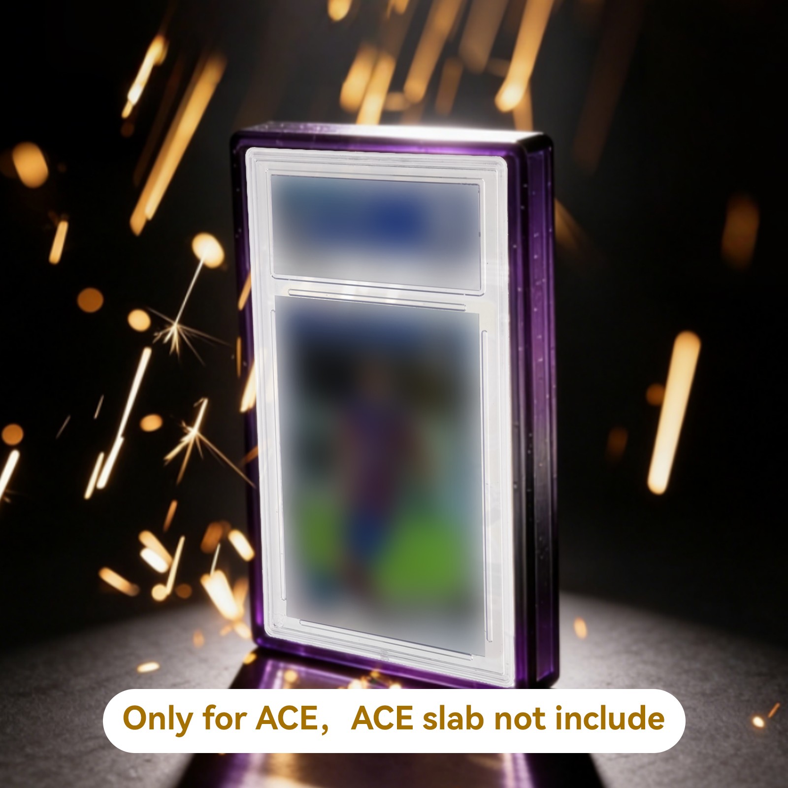 Graded Card Slab Bumper Guard Protector TPU Case w/ Clear Back for ACE Trading