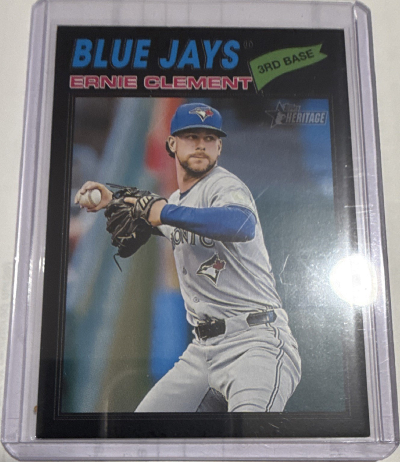 2024 Topps Heritage Base Set Ernie Clement #21 Toronto Blue Jays
