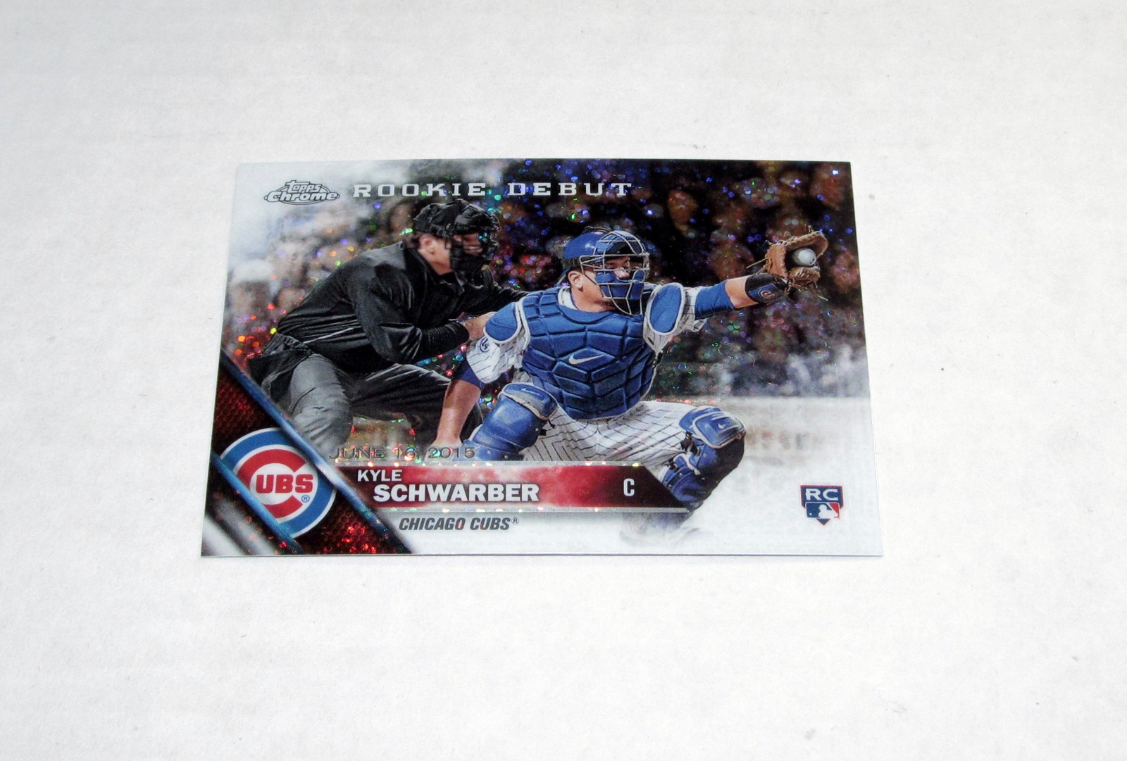2016 Topps Chrome Update Refractor 49 Kyle Schwarber RD Rookie RC Cubs NICE