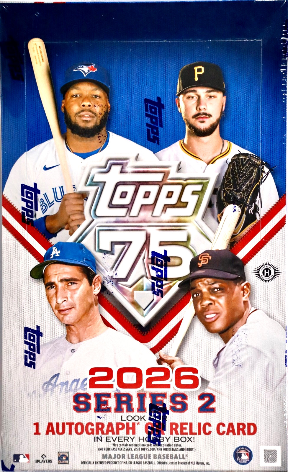2026 Topps Series 2 Baseball Hobby Box Factory Sealed Promo Pack, Auto or Relic
