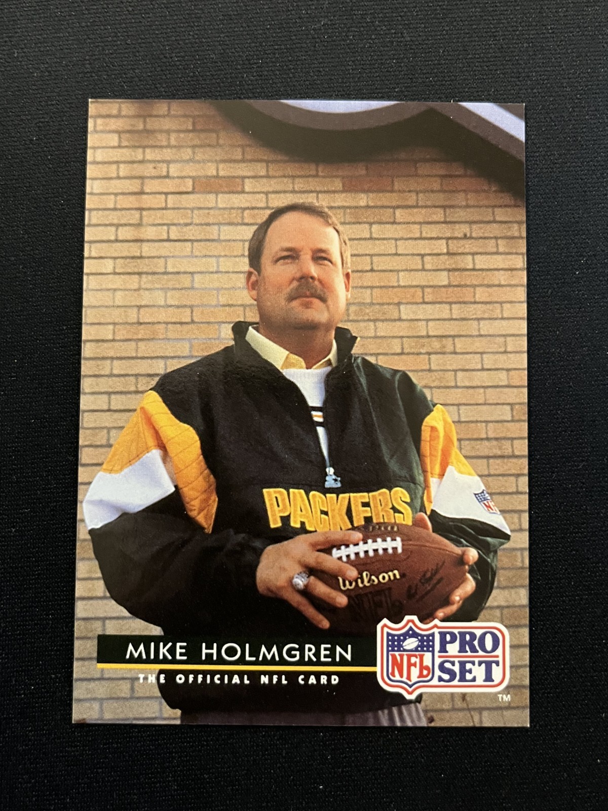 1992 Pro Set Football Card Mike Holmgren 180 – Green Bay Packers