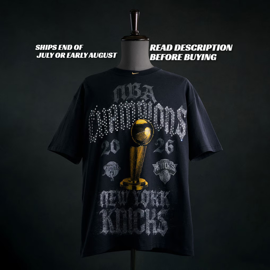 New York Knicks Nike 2026 NBA Finals Champions Authentic Locker Room T-Shirt XL