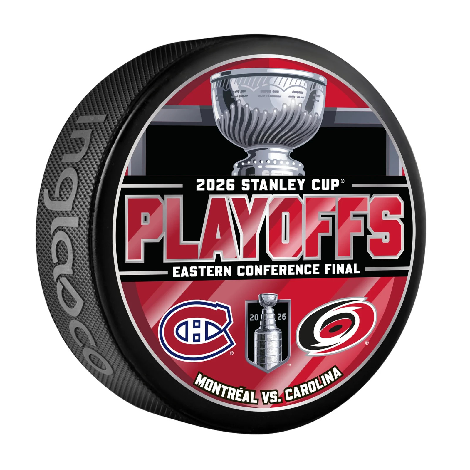 2026 Stanley Cup Playoffs Montreal Canadiens vs Carolina Hurricanes Hockey Puck