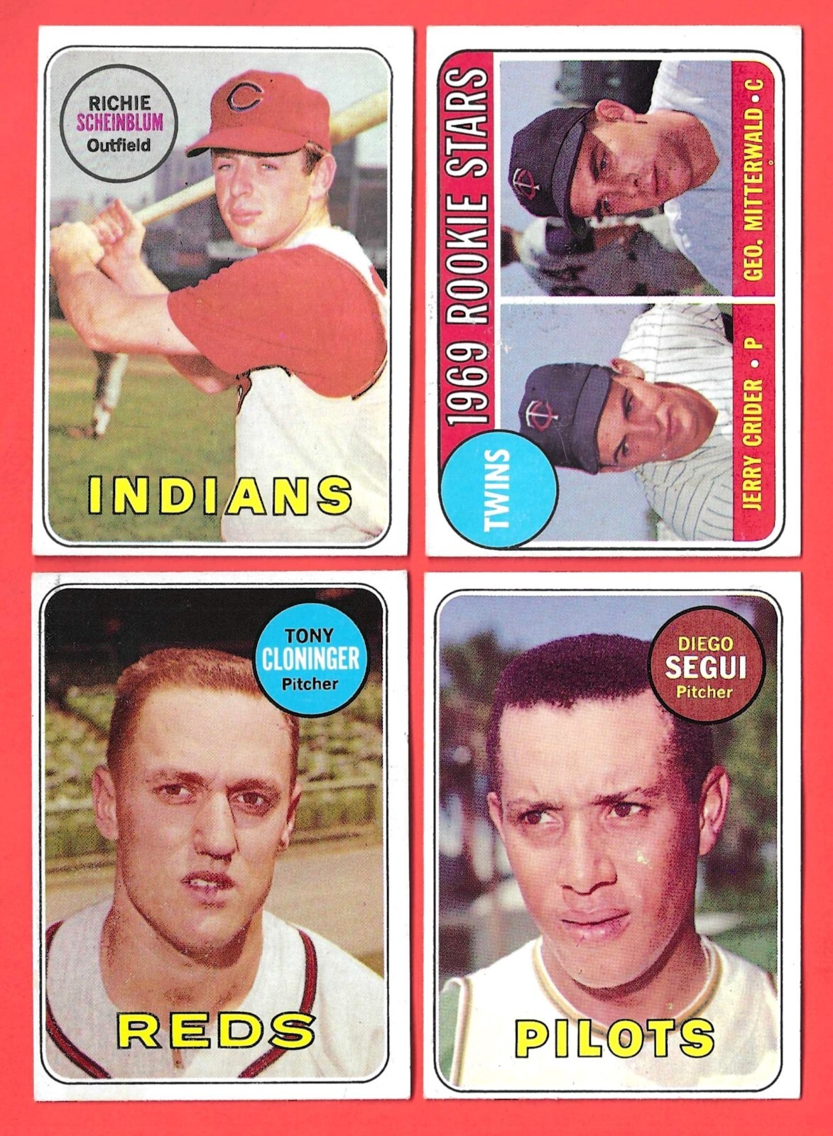 1969 Topps baseball – mid-range condition – You Pick ‘Em
