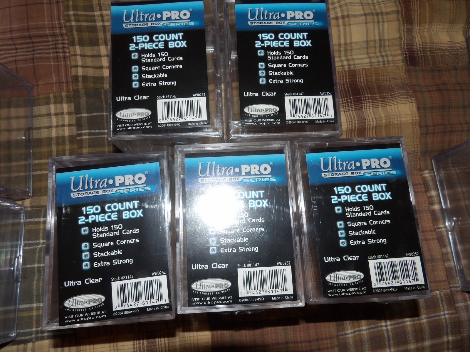 5X Ultra Pro 150 Ct. Slider Box Storage