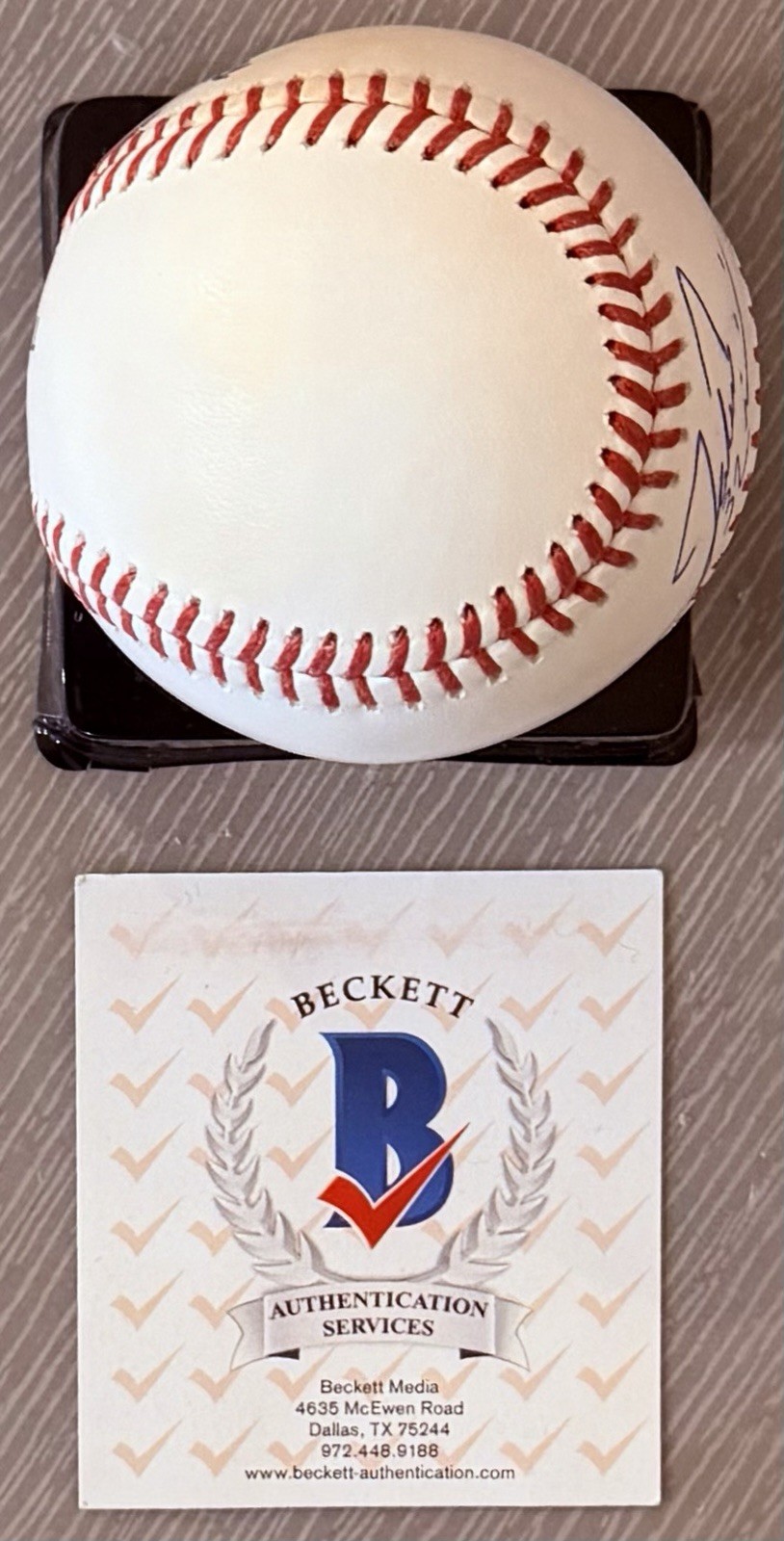 SPECTACULAR JACOB MISIOROWSKI LICENSED BECKETT AUTHENTICATED SIGNED MLB BASEBALL