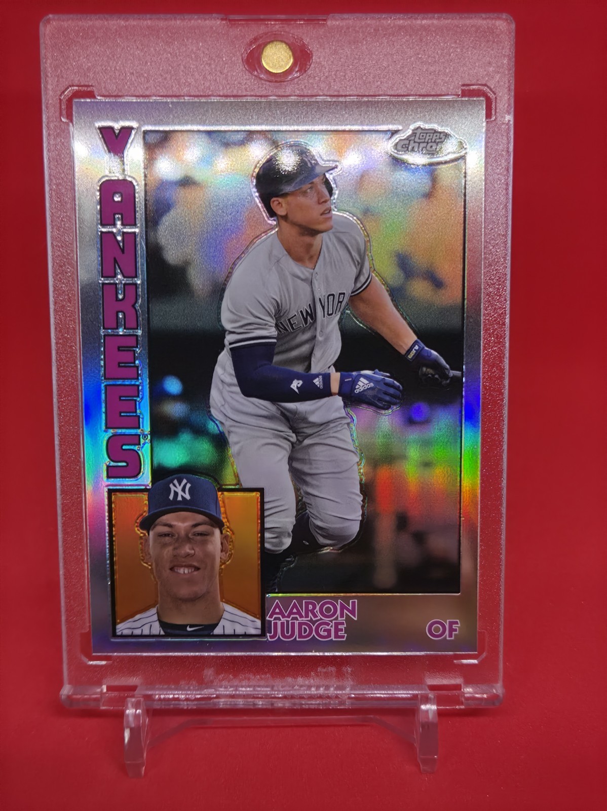 AARON JUDGE SILVER REFRACTOR INVESTMENT CARD SP TOPPS CHROME YANKEES MVP⚾️🔥🔥
