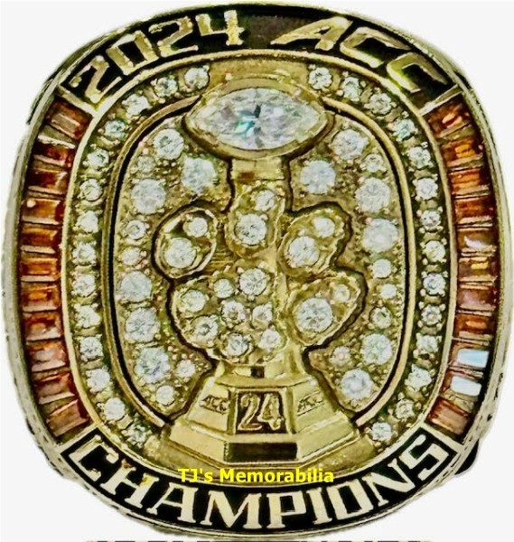 2024 CLEMSON TIGERS FOOTBALL ACC CHAMPIONS CHAMPIONSHIP RING JOSTENS PLAYER