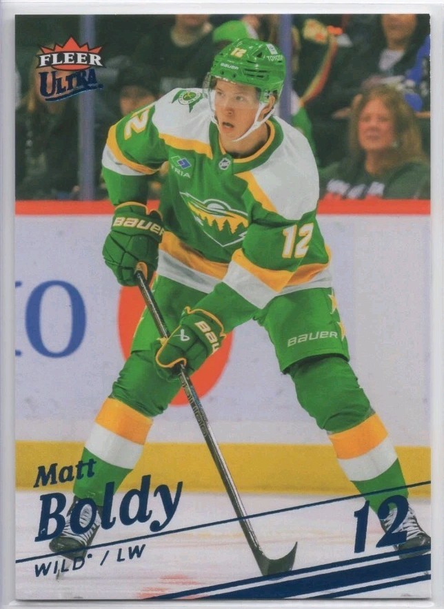 2025-26 Upper Deck Fleer Ultra SP Ice /100 Matt Boldy #140 Wild